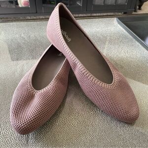 Allbirds Tree Breezers Point Stormy Mauve Knitted Ballet Flats Women's 8.5